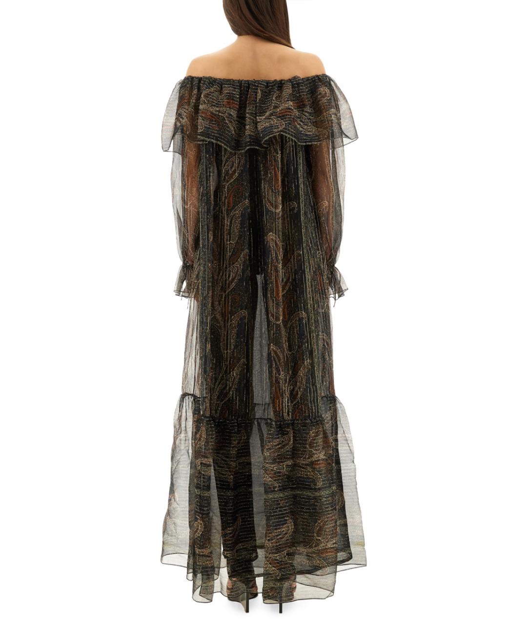SAINT LAURENT Мульти вискозное платье, фото 3