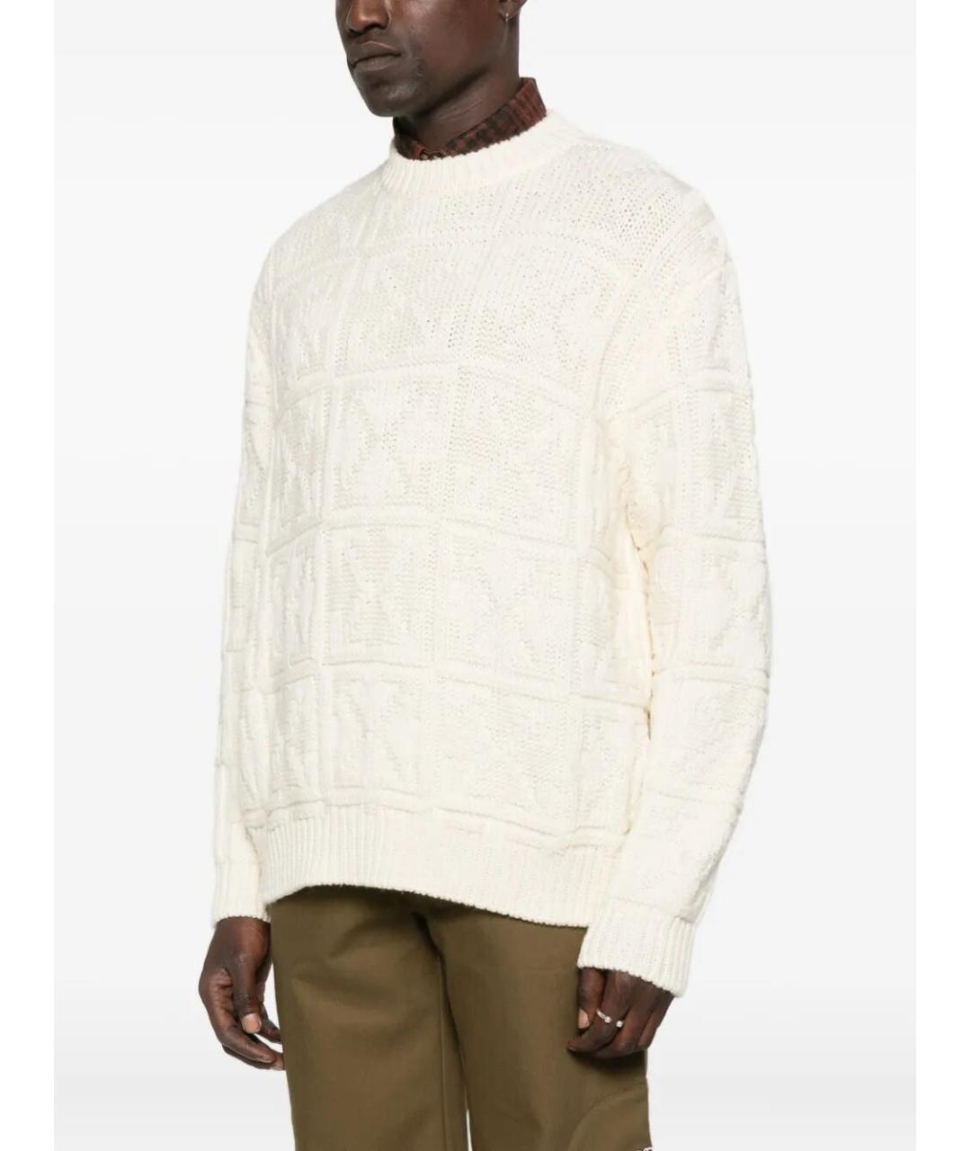 OFF-WHITE Белый шерстяной джемпер / свитер, фото 5