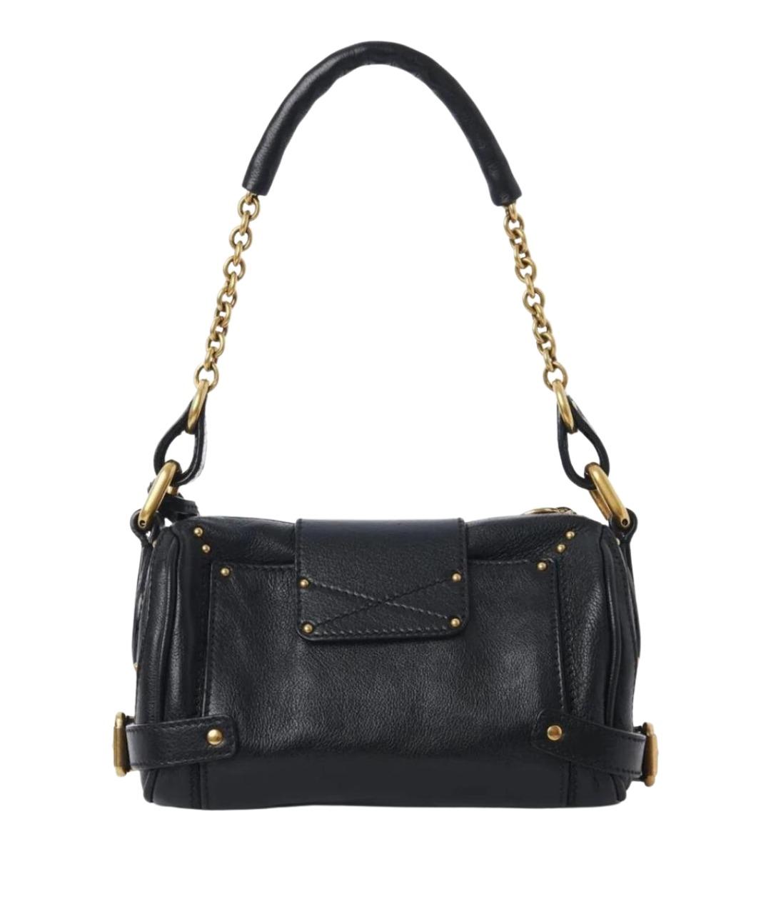 CHLOE Черная кожаная сумка через плечо, фото 5