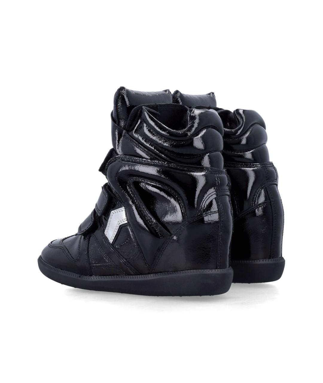 ISABEL MARANT Черные кожаные кроссовки, фото 4