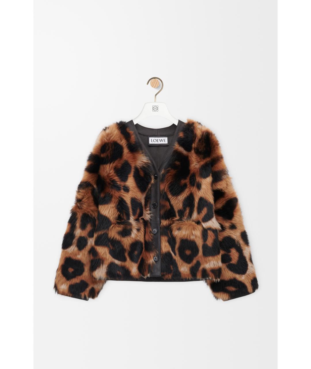 LOEWE Мульти меховая шуба, фото 5