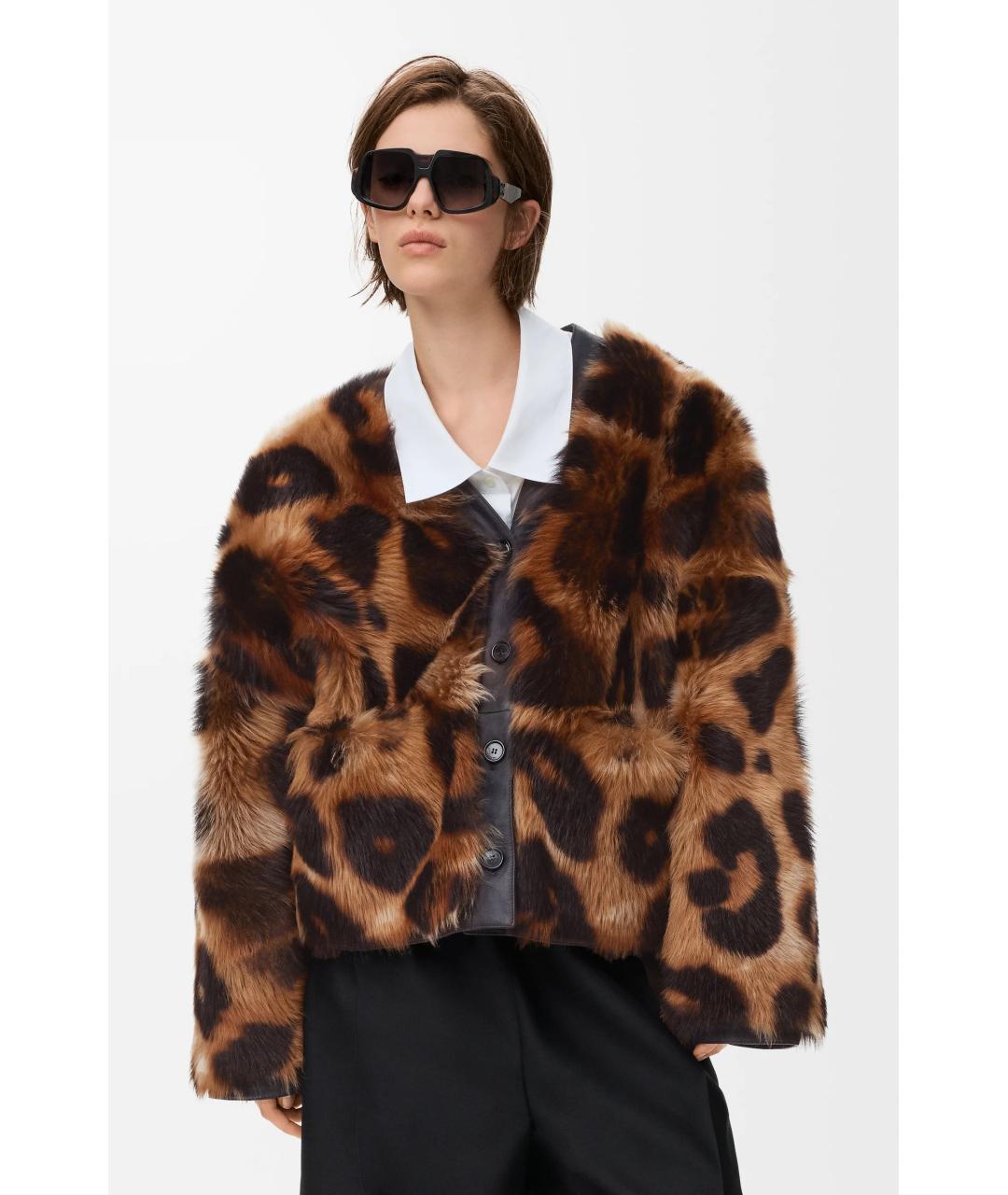 LOEWE Мульти меховая шуба, фото 3