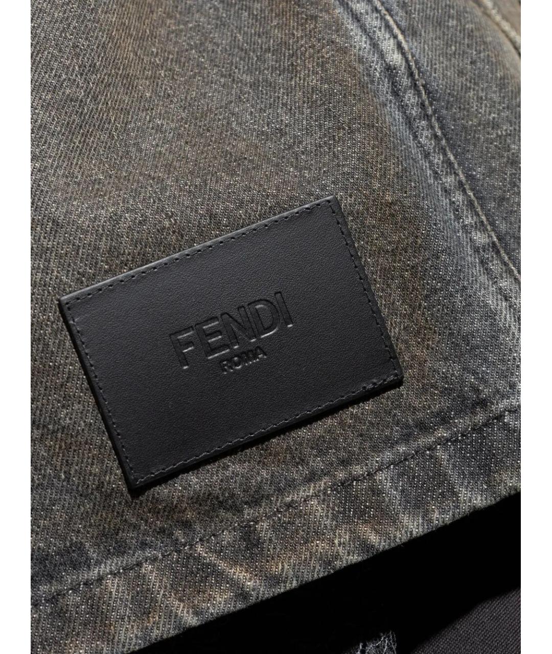 FENDI Серая хлопковая куртка, фото 2