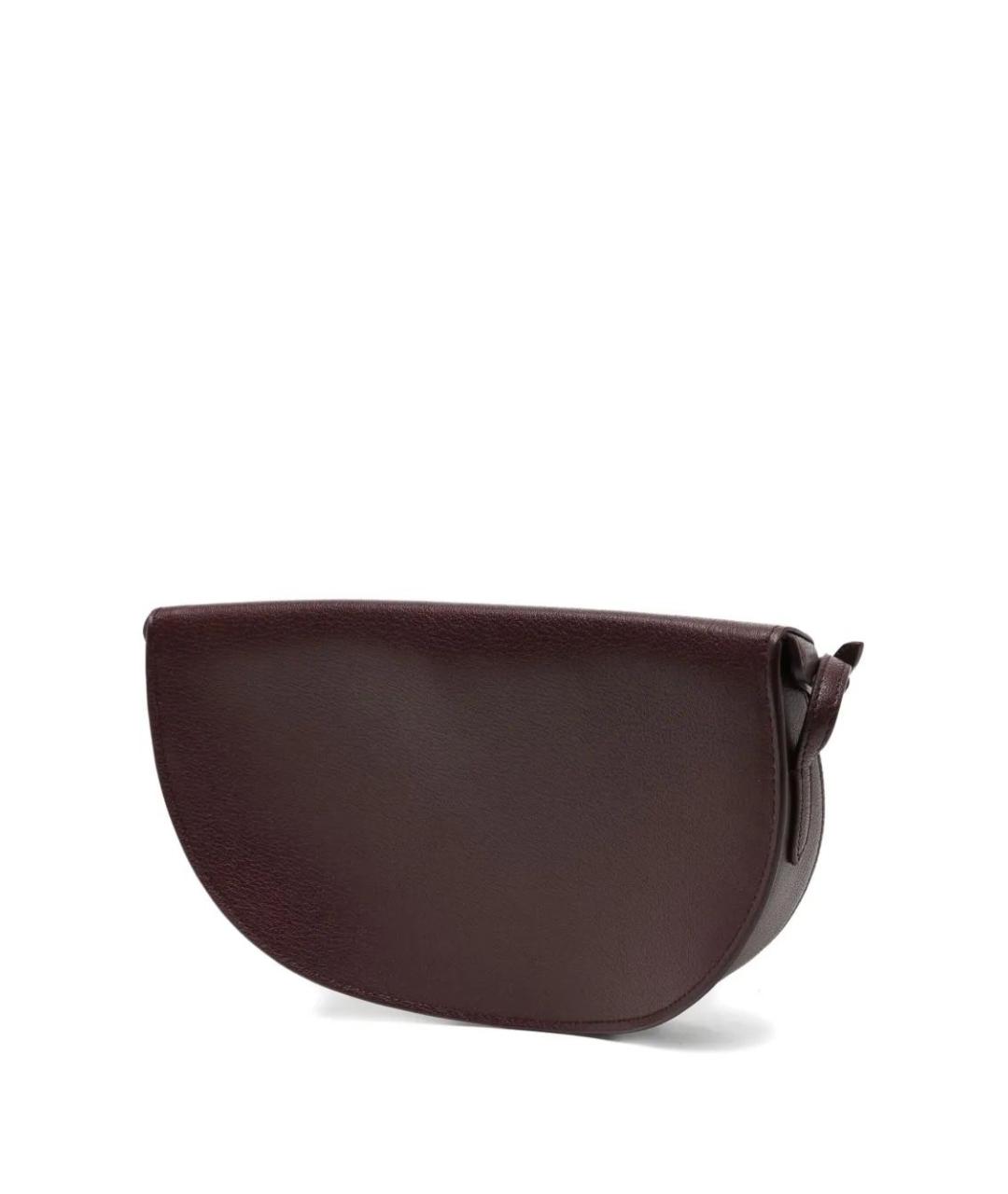 ALAIA Бордовая кожаная сумка через плечо, фото 3