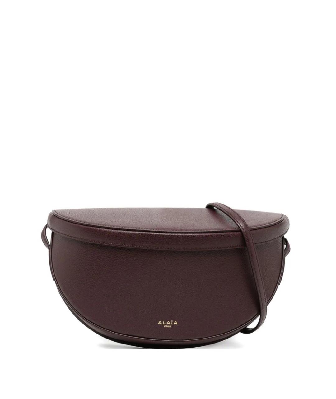 ALAIA Бордовая кожаная сумка через плечо, фото 1