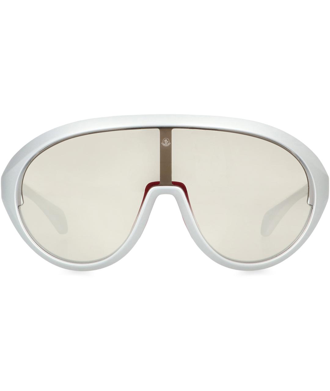 MONCLER Белые солнцезащитные очки, фото 2