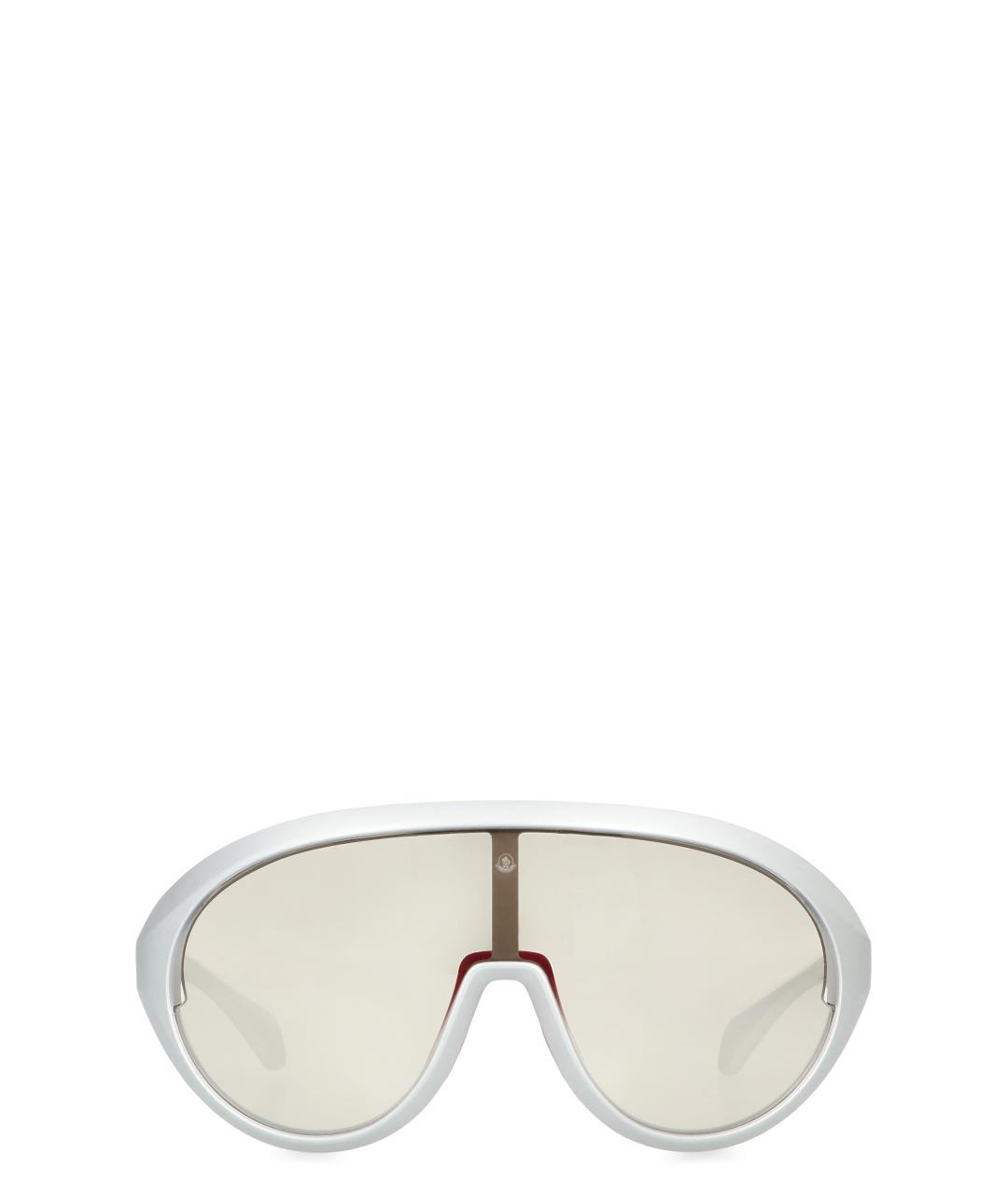 MONCLER Белые солнцезащитные очки, фото 1