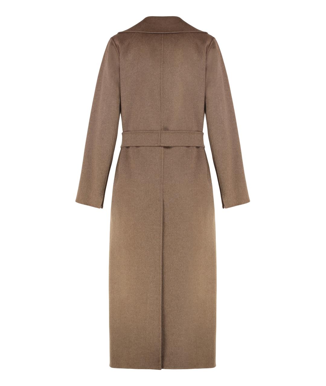 'S MAX MARA Коричневое шерстяное пальто, фото 2
