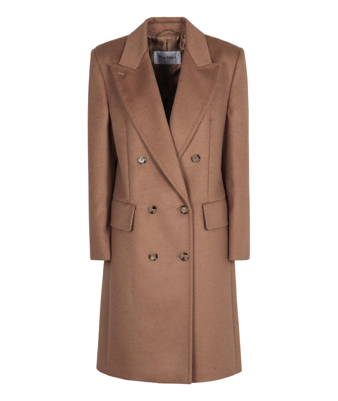 MAX MARA Бежевое шерстяное пальто, фото 1