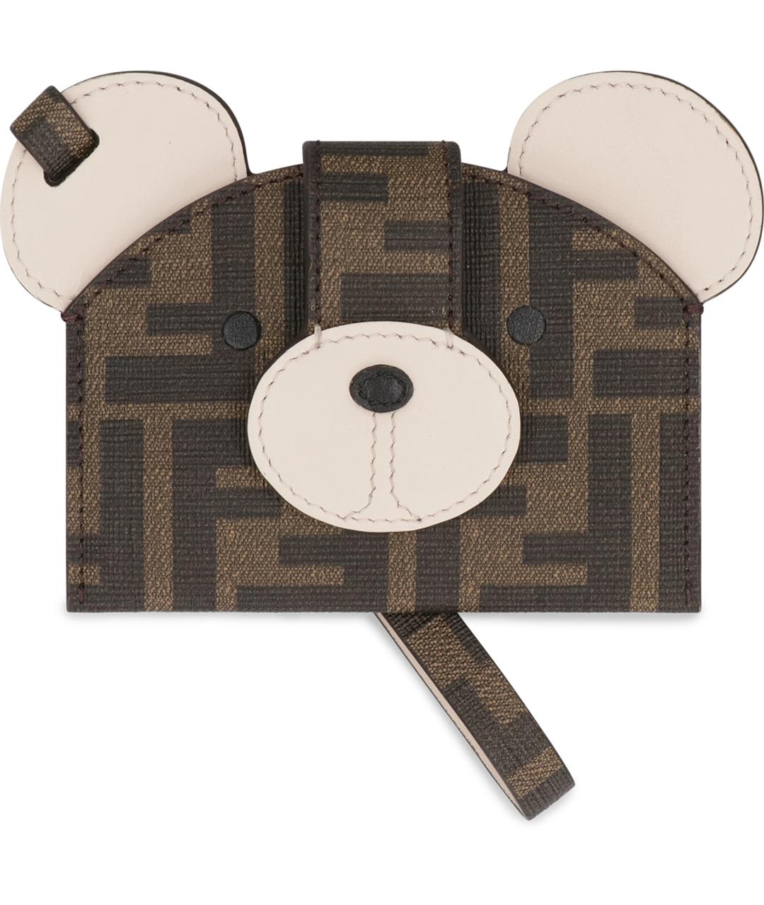 FENDI Коричневый кардхолдер из искусственной кожи, фото 2