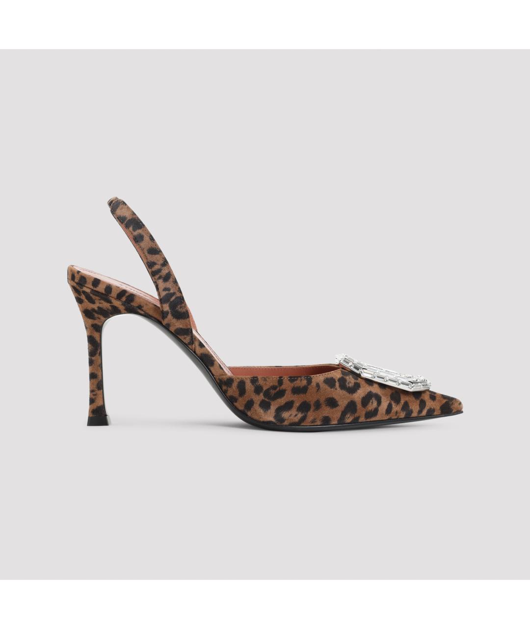 Amina Muaddi Мульти замшевые туфли, фото 2