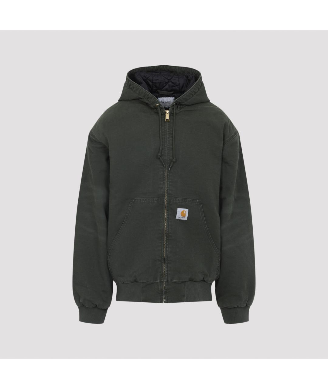CARHARTT WIP Зеленая хлопковая куртка, фото 2