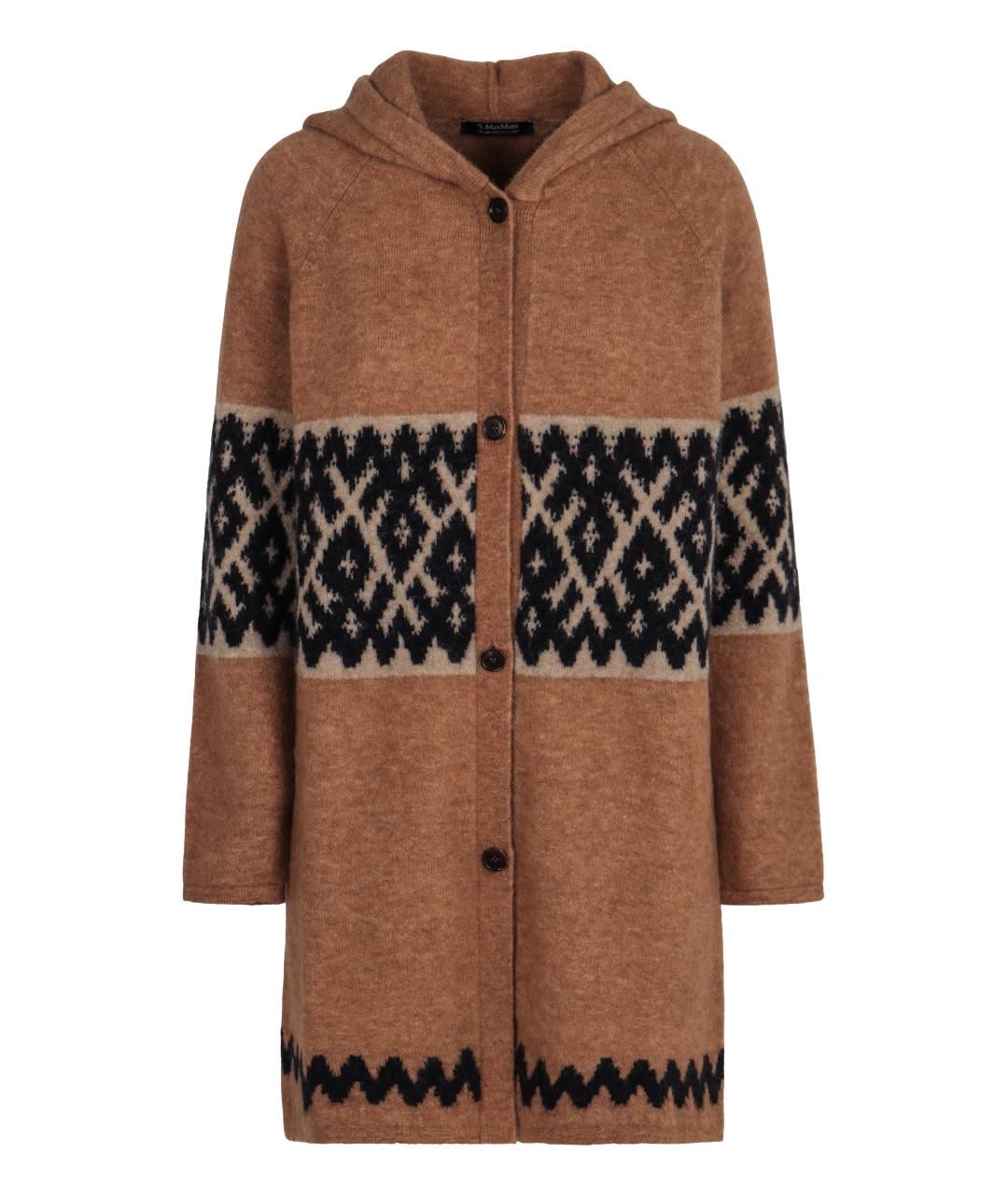 'S MAX MARA Бежевый шерстяной кардиган, фото 1