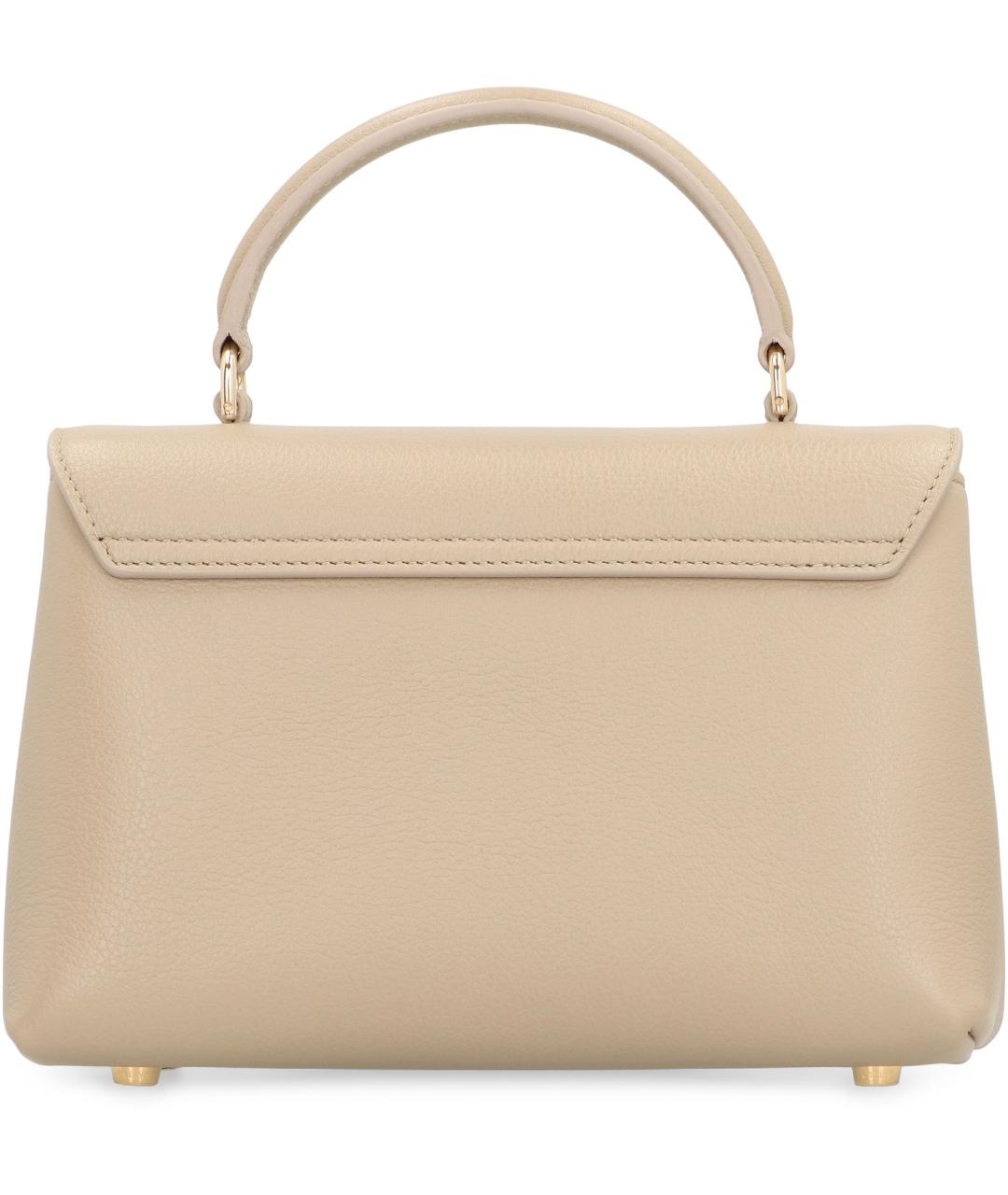 CELINE Бежевая кожаная сумка тоут, фото 4