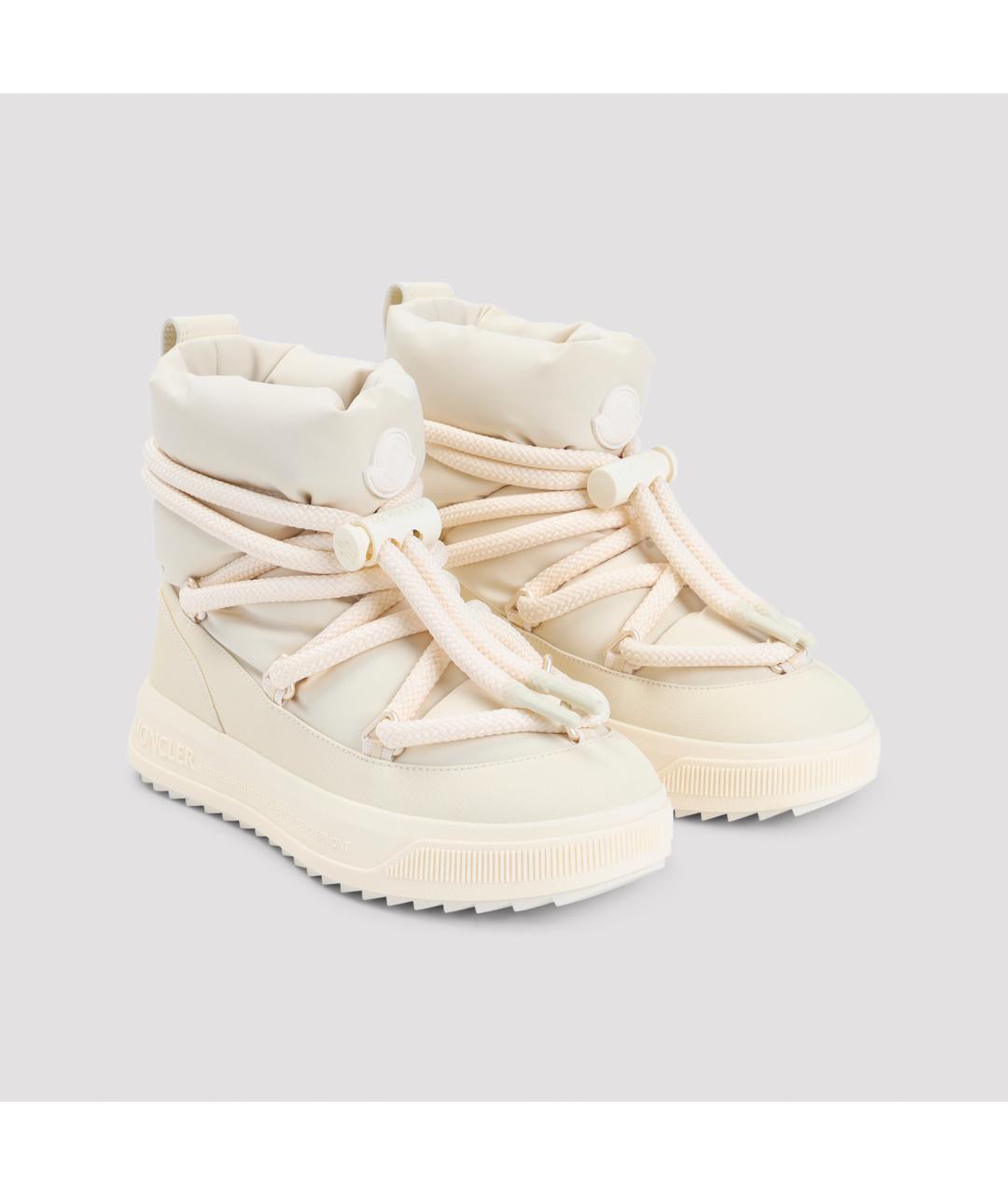 MONCLER Белые синтетические ботинки, фото 4