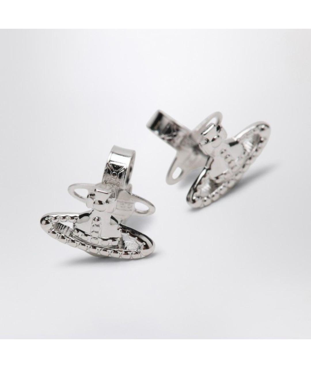 VIVIENNE WESTWOOD Серебряные металлические серьги, фото 2