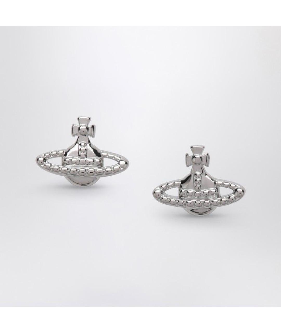 VIVIENNE WESTWOOD Серебряные металлические серьги, фото 3