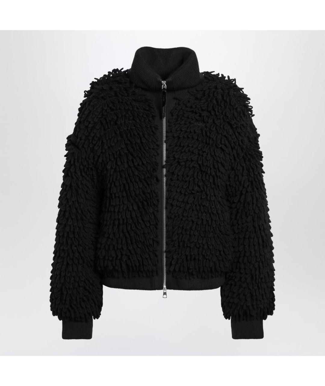 MONCLER Черный шерстяной кардиган, фото 3