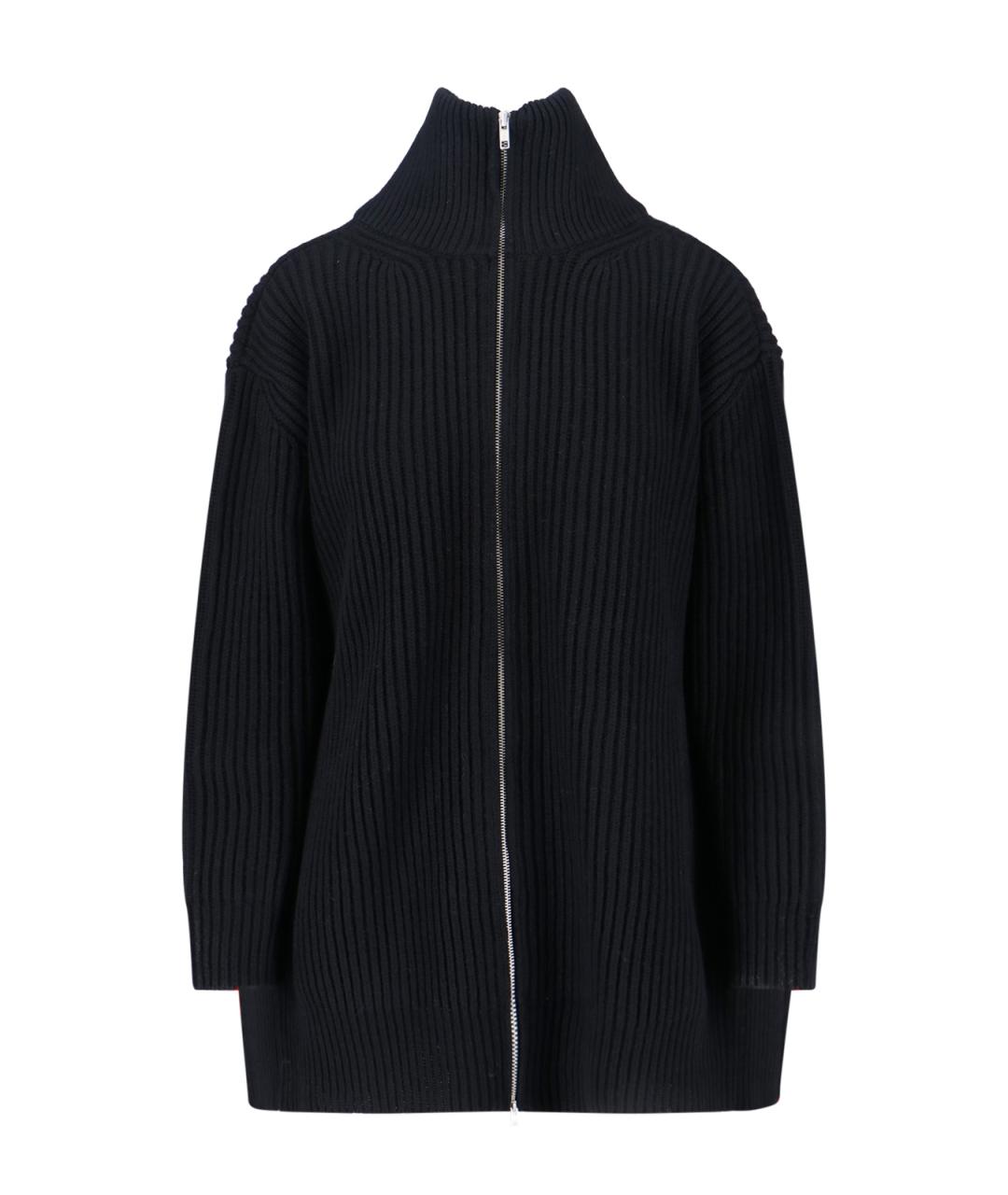 MM6 MAISON MARGIELA Черный шерстяной кардиган, фото 1