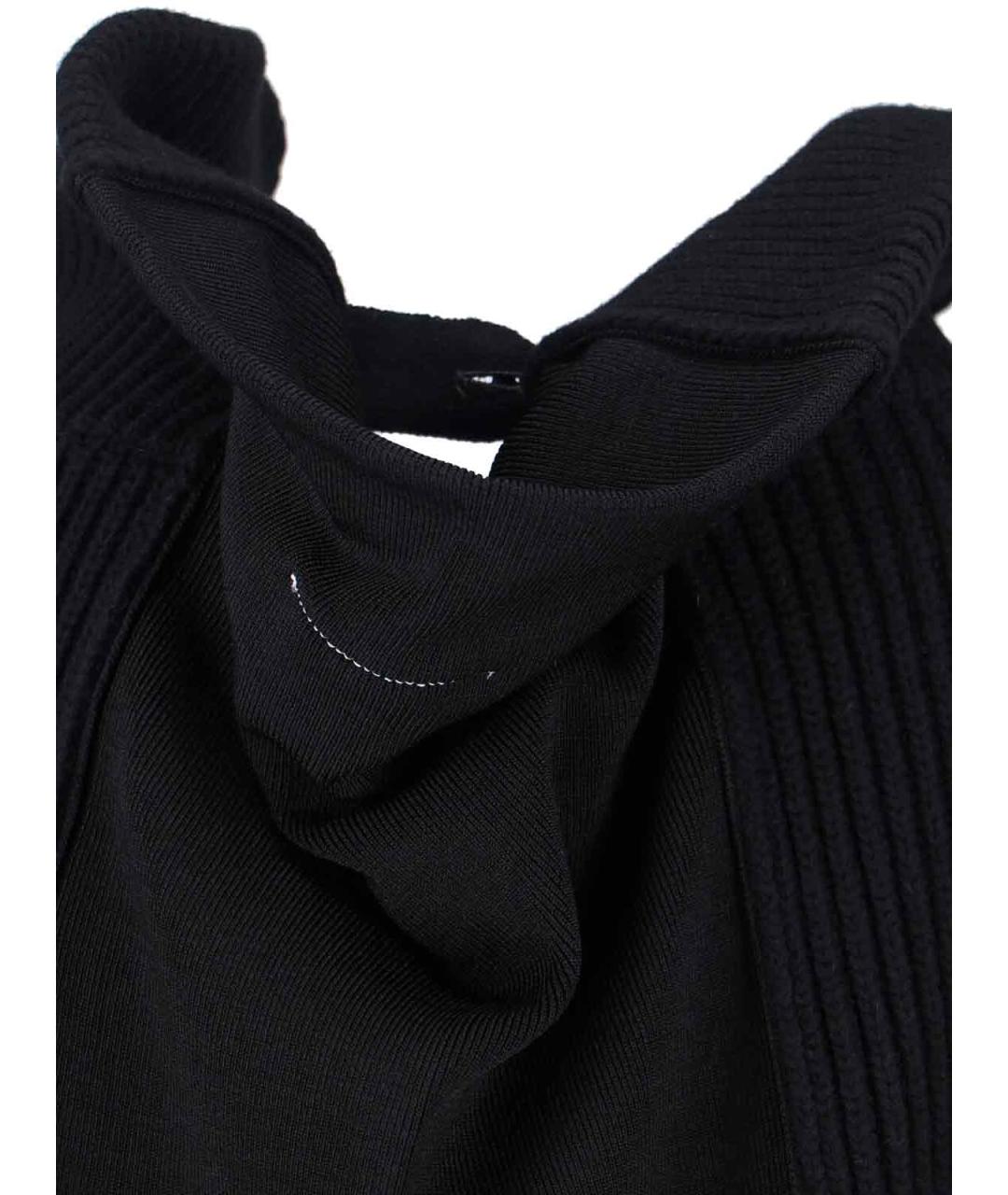 MM6 MAISON MARGIELA Черный шерстяной кардиган, фото 4