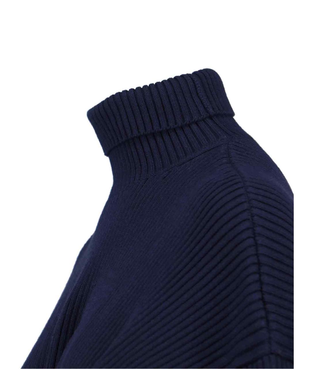BALENCIAGA Синее шерстяное платье, фото 4