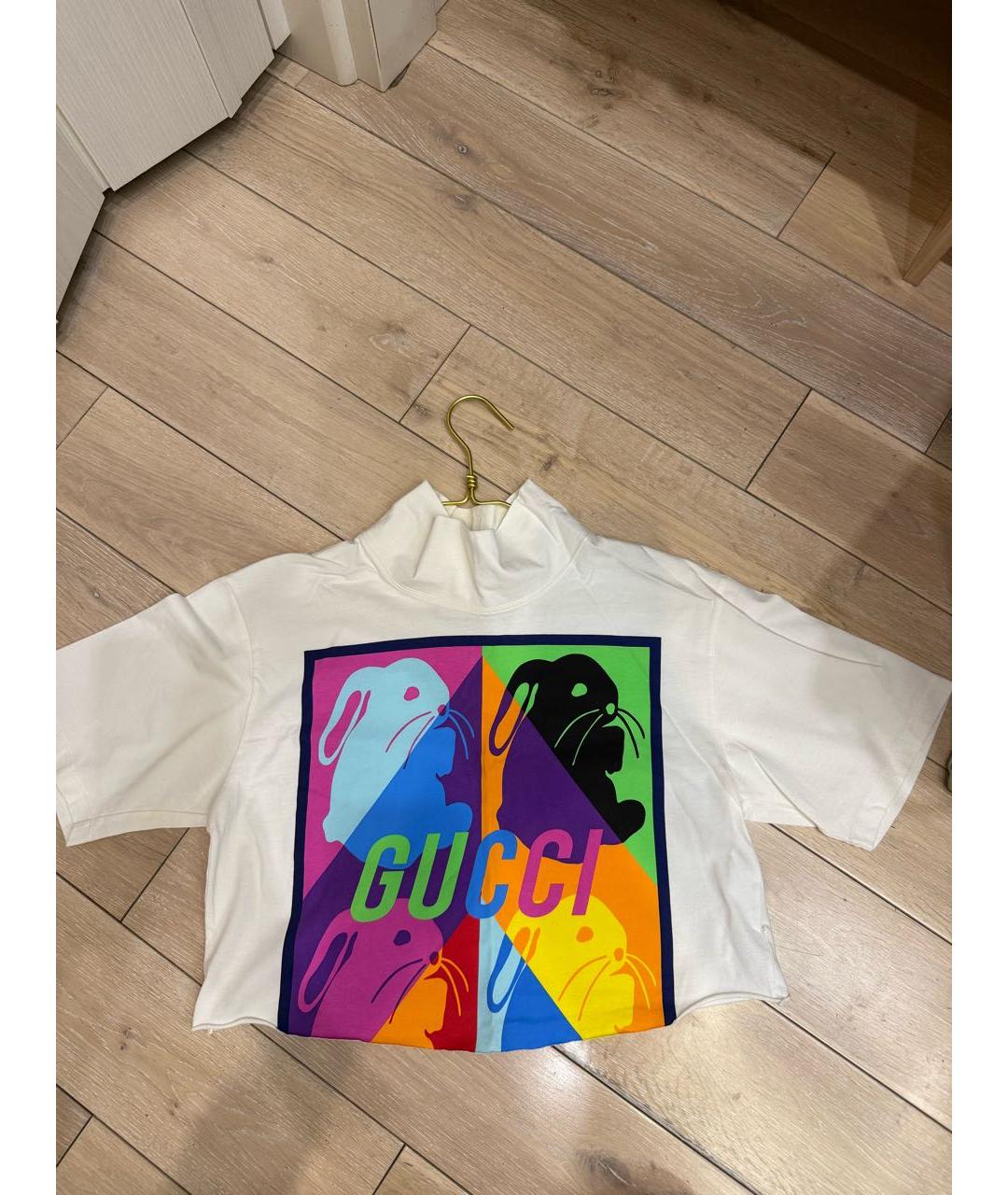GUCCI Мульти хлопковая футболка, фото 7