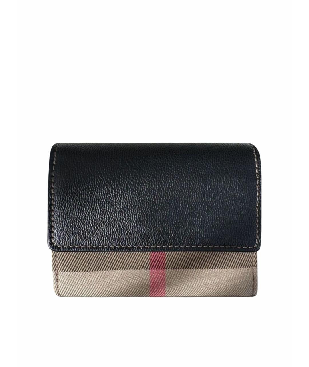 BURBERRY Черный кошелек из искусственной кожи, фото 1