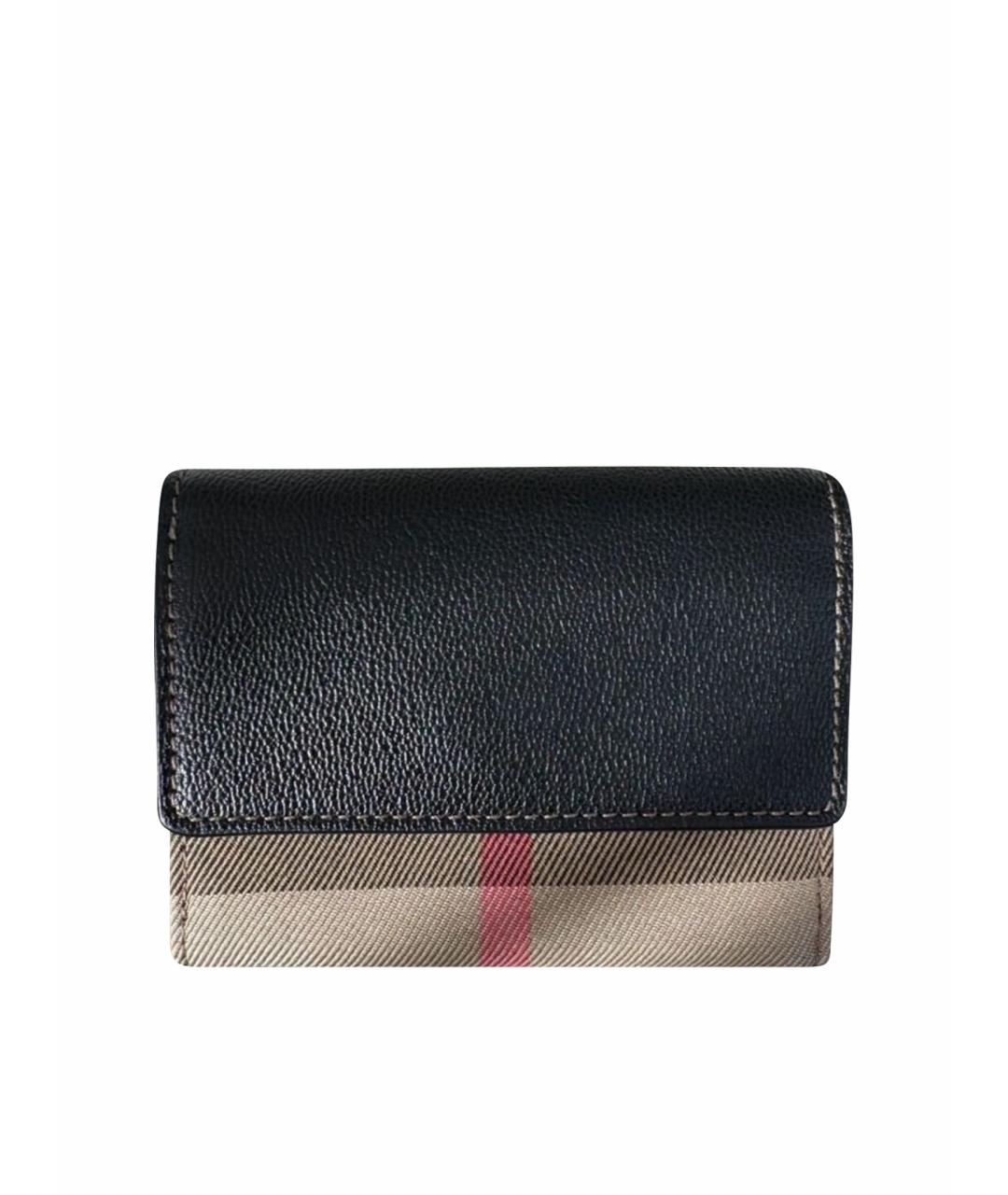 BURBERRY Черный кошелек из искусственной кожи, фото 5