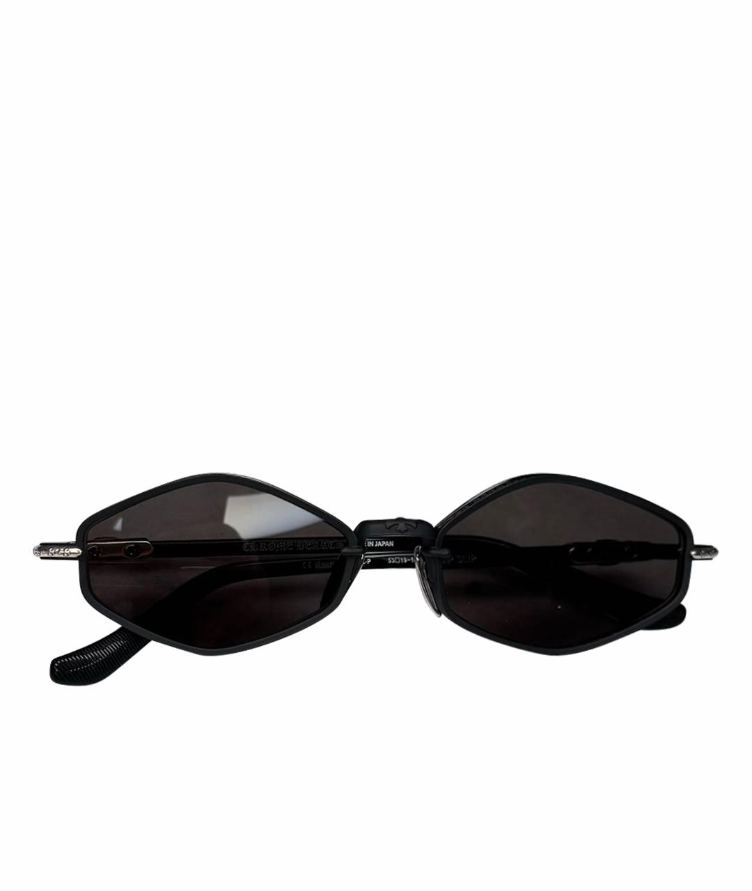 CHROME HEARTS Черные пластиковые солнцезащитные очки, фото 1