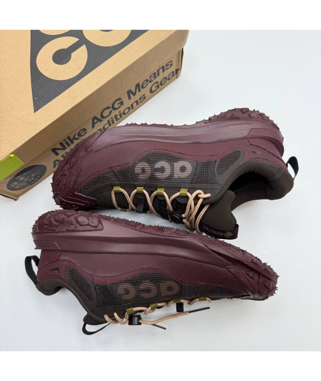NIKE ACG Коричневые резиновые низкие кроссовки / кеды, фото 5