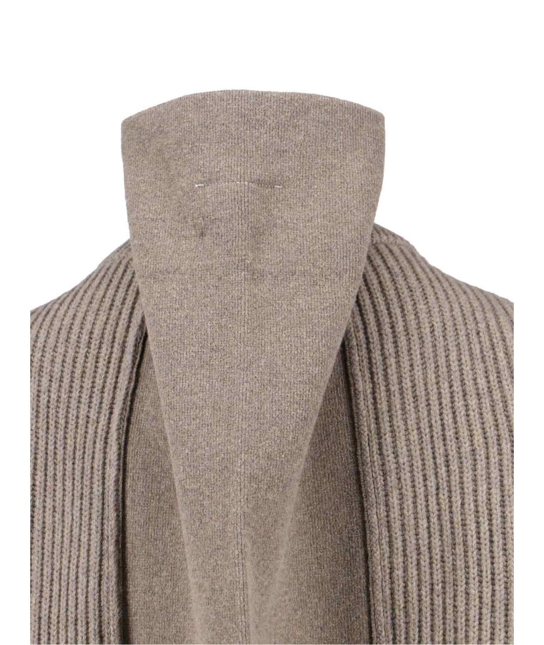 MM6 MAISON MARGIELA Бежевый шерстяной джемпер / свитер, фото 3