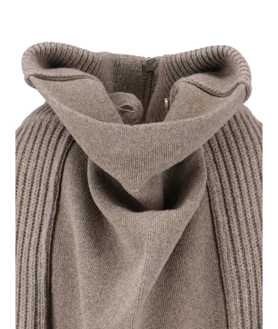 MM6 MAISON MARGIELA Бежевый шерстяной джемпер / свитер, фото 4