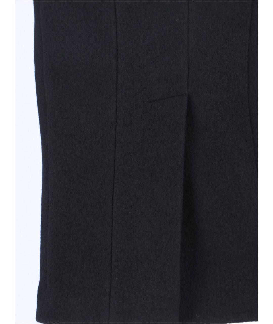 DOLCE&GABBANA Черная шерстяная юбка миди, фото 4