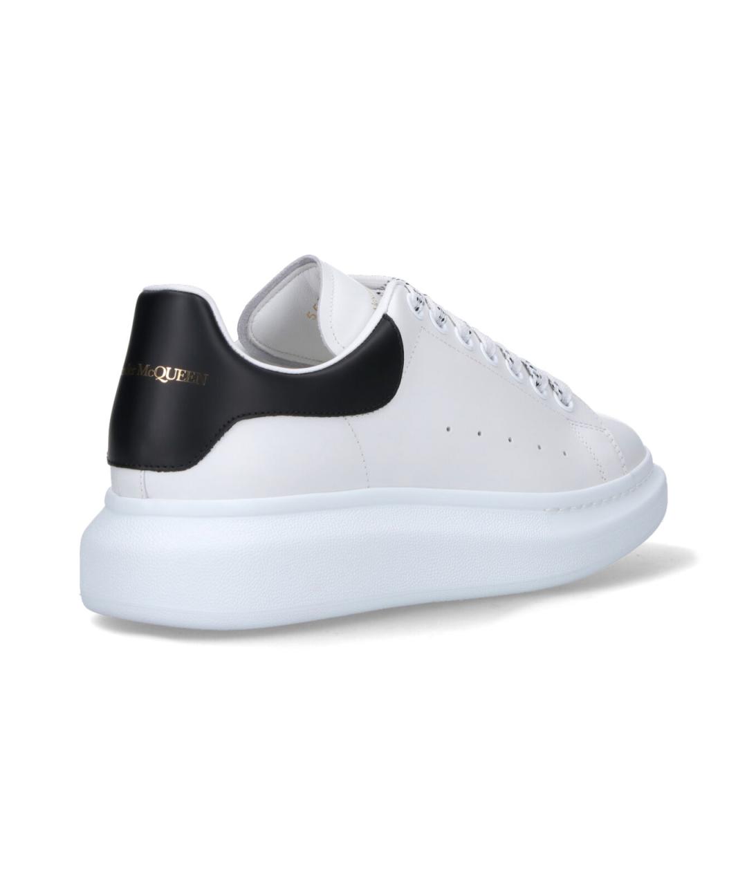 ALEXANDER MCQUEEN Белые кожаные низкие кроссовки / кеды, фото 4