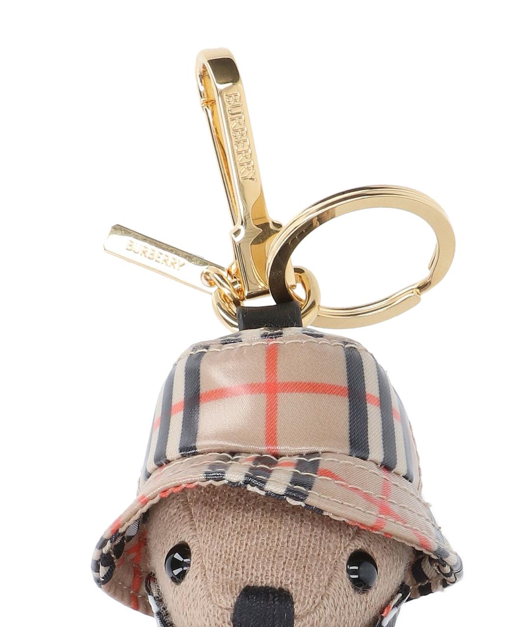 BURBERRY Бежевый брелок, фото 3