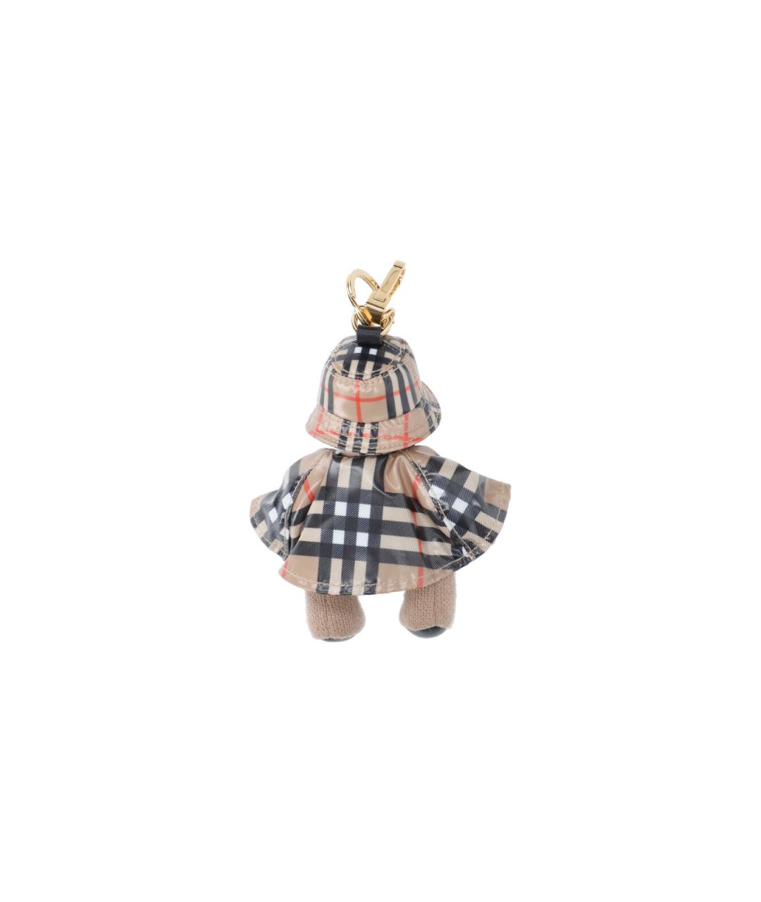 BURBERRY Бежевый брелок, фото 2