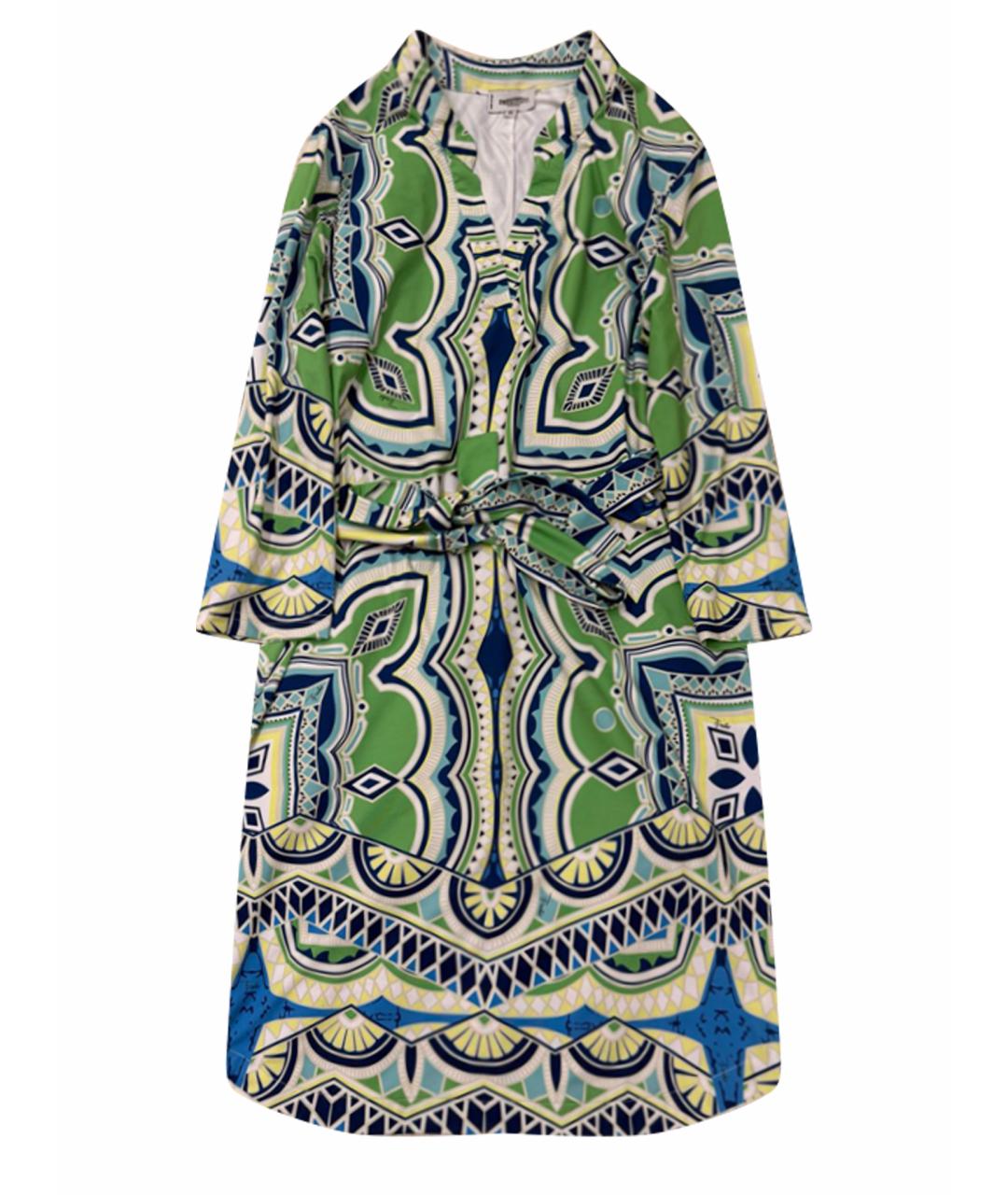 EMILIO PUCCI Мульти шелковое повседневное платье, фото 1