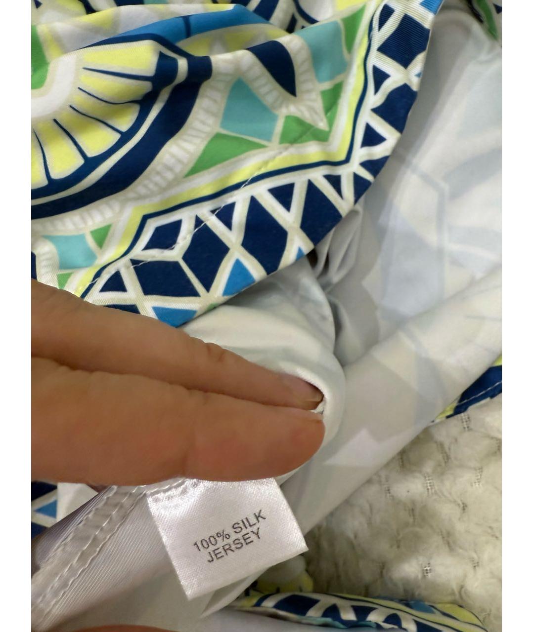 EMILIO PUCCI Мульти шелковое повседневное платье, фото 4