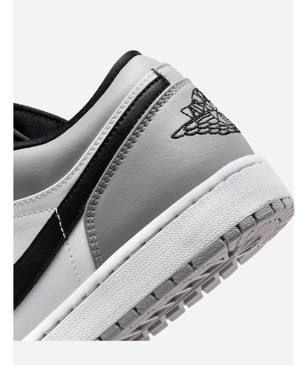 JORDAN Серые кожаные низкие кроссовки / кеды, фото 8