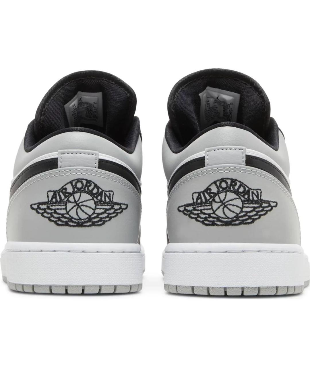 JORDAN Серые кожаные низкие кроссовки / кеды, фото 3