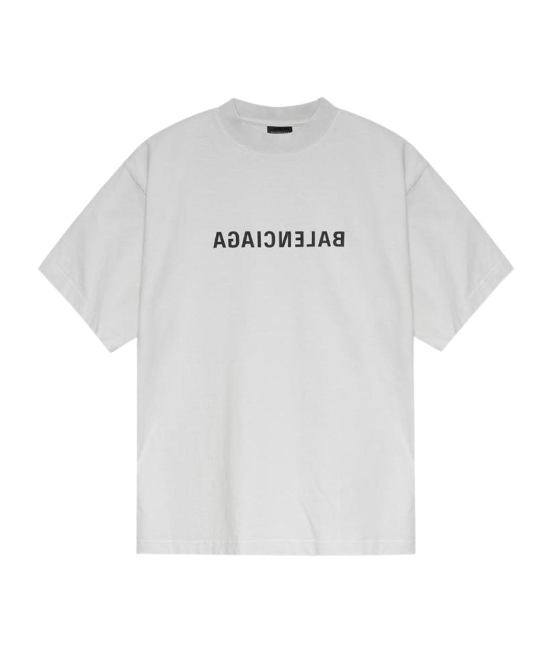 BALENCIAGA Белая футболка, фото 1
