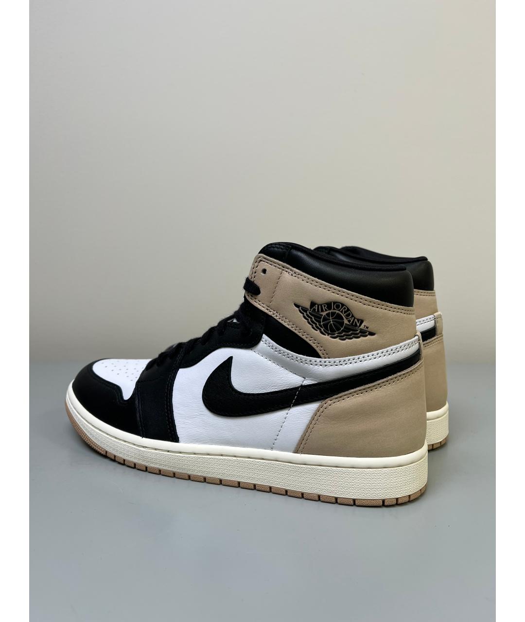 JORDAN Бежевые высокие кроссовки / кеды, фото 4