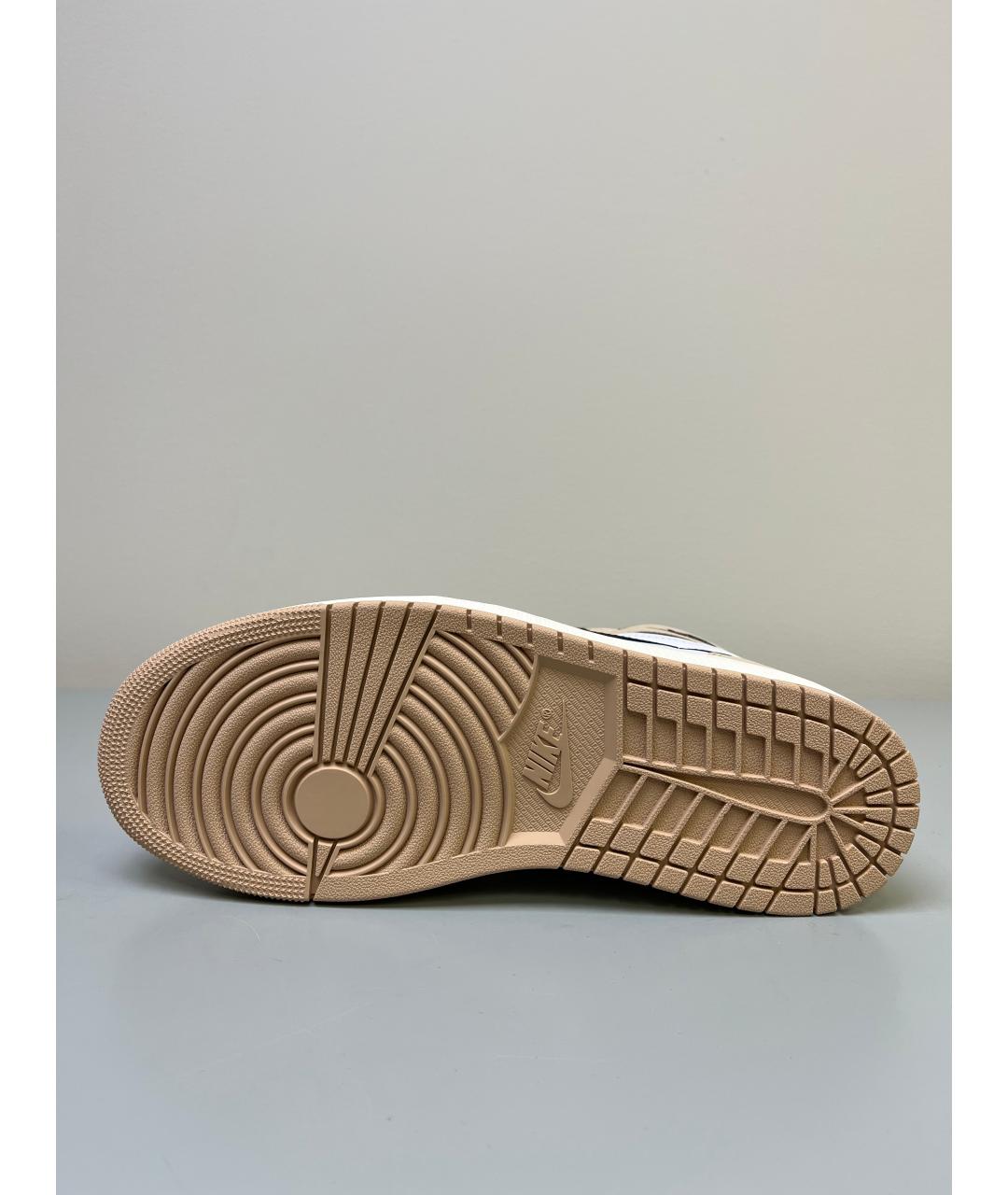 JORDAN Бежевые высокие кроссовки / кеды, фото 6
