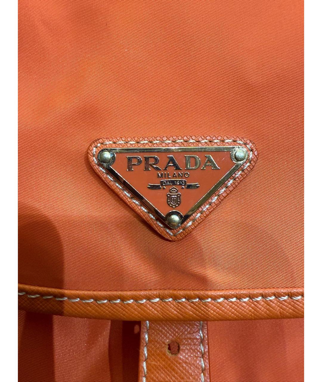 PRADA Оранжевый рюкзак, фото 5