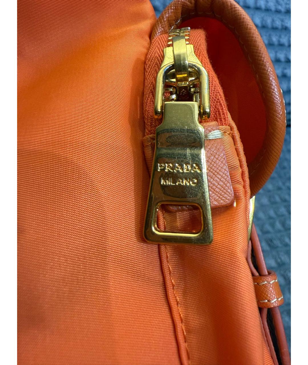 PRADA Оранжевый рюкзак, фото 6