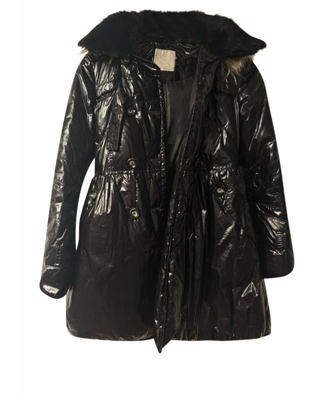 MONCLER Черный полиамидовый пуховик, фото 1