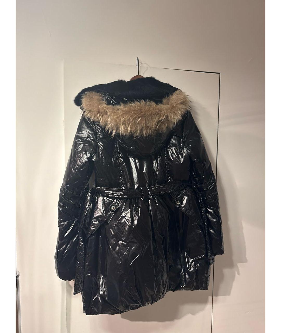 MONCLER Черный полиамидовый пуховик, фото 2