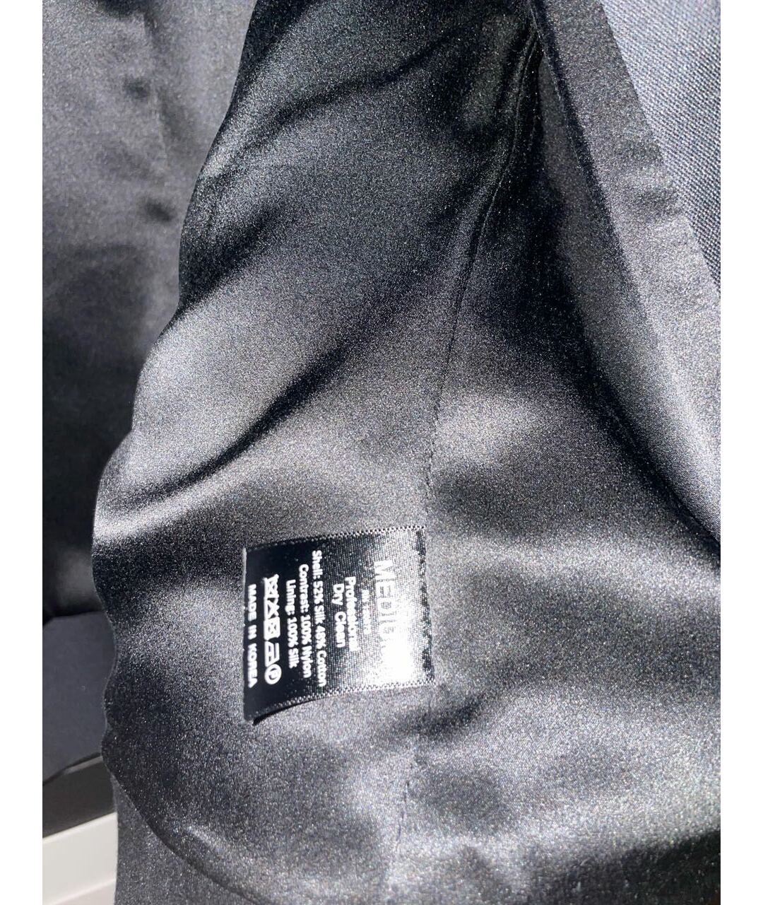 THOMAS WYLDE Черный шелковый жакет/пиджак, фото 5