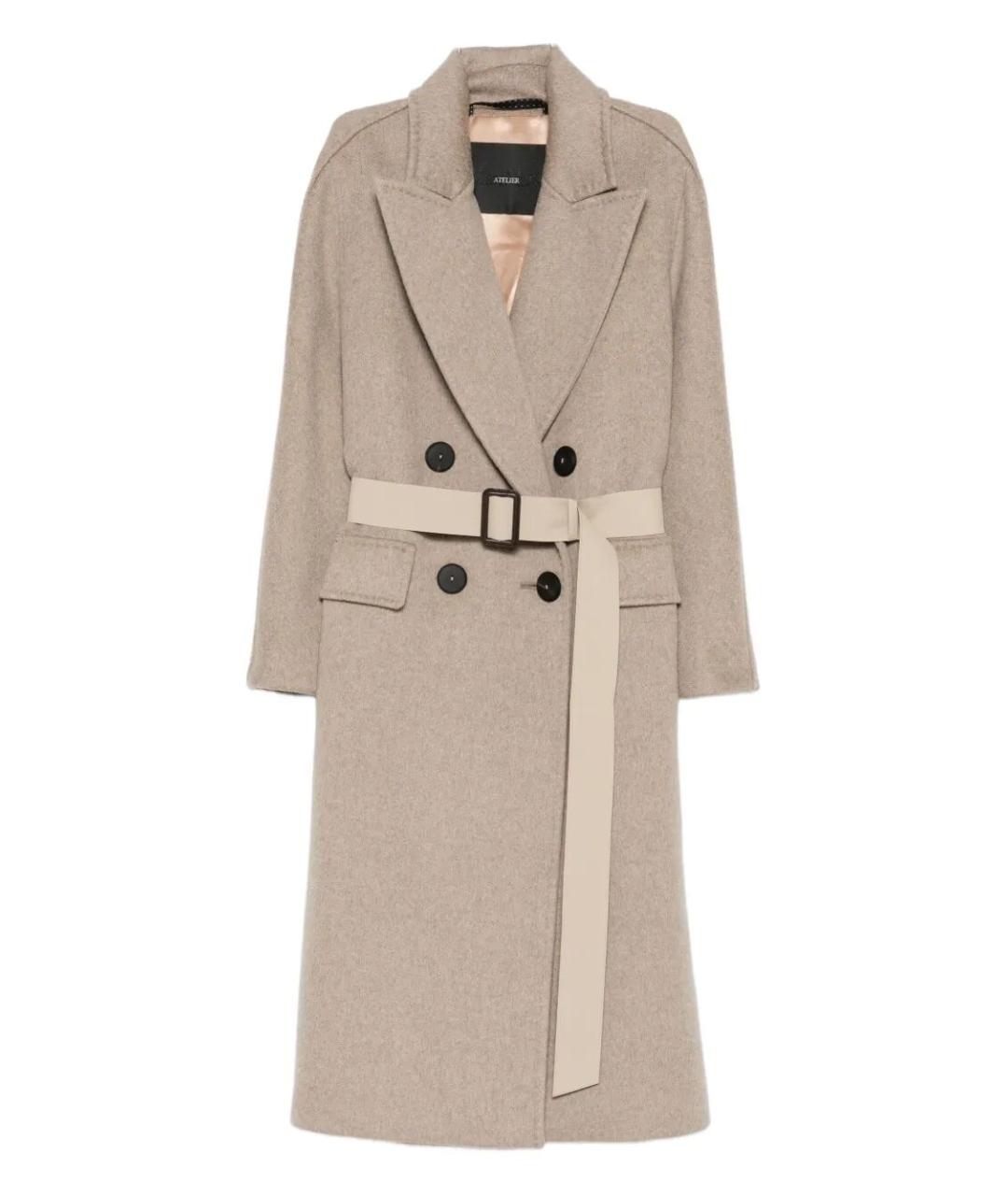 MAX MARA Бежевое кашемировое пальто, фото 1