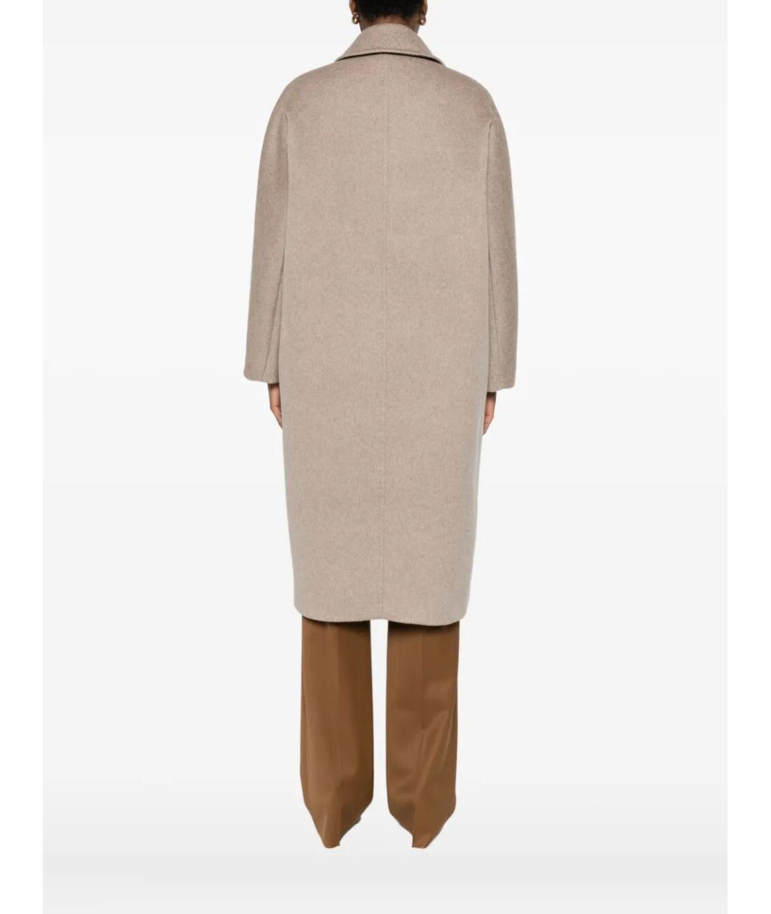MAX MARA Бежевое кашемировое пальто, фото 4